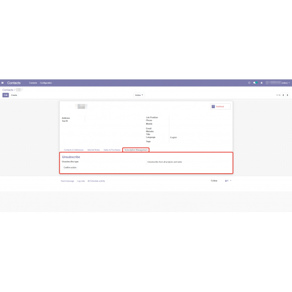Subscription management Odoo 12 Subscription management Odoo 12